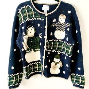 Christopher Banks Ugly Christmas Snowman Sweater